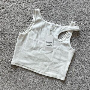 White Criss Cross Tank
